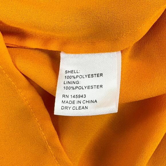 Toccin x RTR Womens Palm Print Open Back Maxi Dress Size 12 Orange - Picture 12 of 16